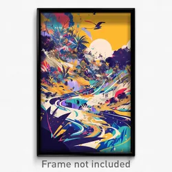 Art Poster - Stimulating Waste (Psychedelic Trippy Weird 11x17 Print)