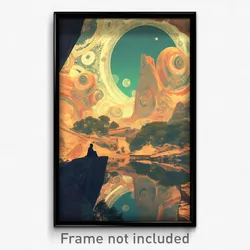 Art Poster - Subtle Gulch (Psychedelic Trippy Weird 11x17 Print)