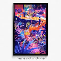 Art Poster - Treasured Boiler Room (Psychedelic Trippy Weird 11x17 Print)