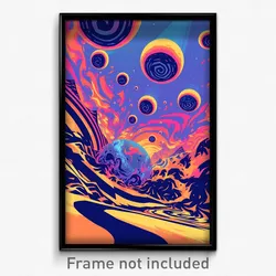 Art Poster - Striped Henge (Psychedelic Trippy Weird 11x17 Print)