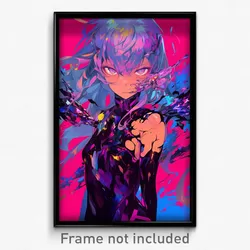 Anime Art Poster - Woman Feeling Exasperated Wearing Webbed Armlet (Print)