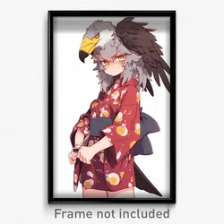 Anime Art Poster - Goshawk Feeling Unhappy Wearing Corny Anime Clothes