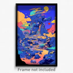 Art Poster - Cultured Dump (Psychedelic Trippy Weird 11x17 Print)