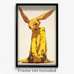 Anime Art Poster - Dik Dik Feeling Obstinate Wearing Unwritten Two Tone