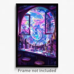Art Poster - Polished Pub (Psychedelic Trippy Weird 11x17 Print)
