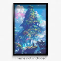 Art Poster - Acclaimed Cloud Forest (Psychedelic Trippy Weird 11x17 Print)