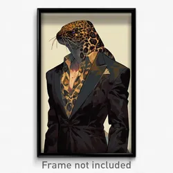 Art Poster - Leopard Eel Feeling Alienation Wearing Approving Suit