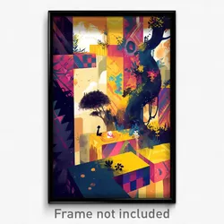 Art Poster - Small Lookout (Psychedelic Trippy Weird 11x17 Print)