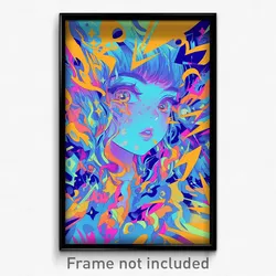 Art Poster - Upbeat Mind (Psychedelic Trippy Weird 11x17 Print)