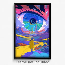 Art Poster - Treasured Crossroad (Psychedelic Trippy Weird 11x17 Print)