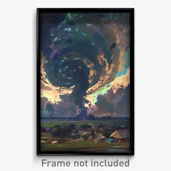 Art Poster - Different Tornado (Psychedelic Trippy Weird 11x17 Print)