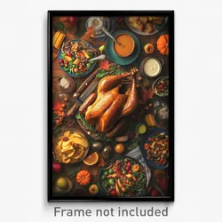 Art Poster - Infamous Thanksgiving (Psychedelic Trippy Weird 11x17 Print)