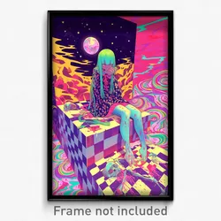 Art Poster - Menacing Rest (Psychedelic Trippy Weird 11x17 Print)