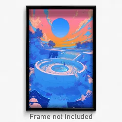 Art Poster - Circular Kennel (Psychedelic Trippy Weird 11x17 Print)