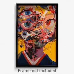 Art Poster - Buoyant Spectacle (Psychedelic Trippy Weird 11x17 Print)