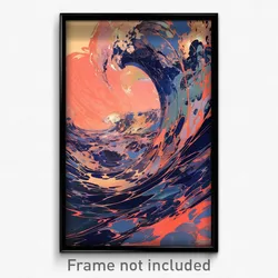 Art Poster - Majestic Sea (Psychedelic Trippy Weird 11x17 Print)