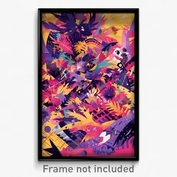 Art Poster - Crazy Aerie (Psychedelic Trippy Weird 11x17 Print)
