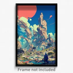 Art Poster - Tidy Badland (Psychedelic Trippy Weird 11x17 Print)