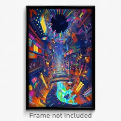 Art Poster - Dazzling Sewer (Psychedelic Trippy Weird 11x17 Print)