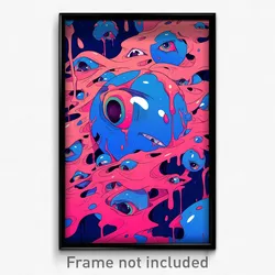 Art Poster - Metallic Madhouse (Psychedelic Trippy Weird 11x17 Print)