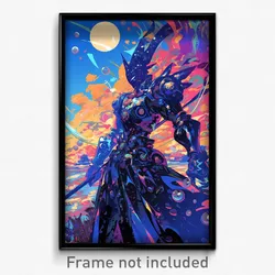 Anime Art Poster - Man Feeling Adoration Wearing Impeccable Black Armor (Print)