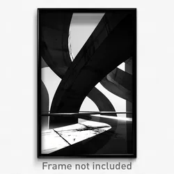 Art Poster - Black And White Aquaduct (Psychedelic Trippy Weird 11x17 Print)