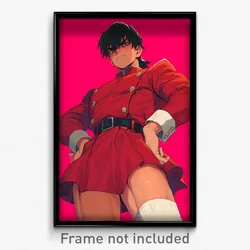 Anime Art Poster - Man Feeling Dumbstruck, Carefree Winter Uniform (Print)