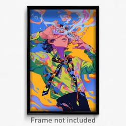 Anime Art Poster - Boy Feeling Enthusiasm Wearing Fabulous Neck Ribbon (Print)