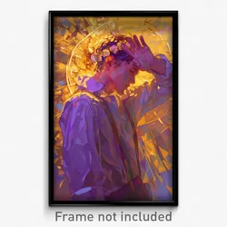 Art Poster - Man Feeling Alarm Wearing Tidy Tiara (Print)