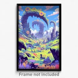Art Poster - Neat Tundra (Psychedelic Trippy Weird 11x17 Print)