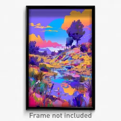 Art Poster - Unnatural Wilderness (Psychedelic Trippy Weird 11x17 Print)