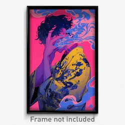 Anime Art Poster - Man Feeling Self Loathing Wearing Loud Pink Collar (Print)