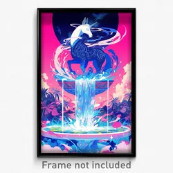 Art Poster - Cold Fountain (Psychedelic Trippy Weird 11x17 Print)