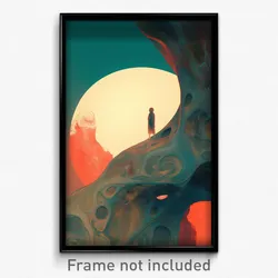 Art Poster - Unkempt Aurora (Psychedelic Trippy Weird 11x17 Print)