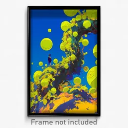 Art Poster - Awesome Vineyard (Psychedelic Trippy Weird 11x17 Print)