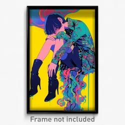 Anime Art Poster - Man Feeling Mystified Wearing Grimy High Heel Boots (Print)