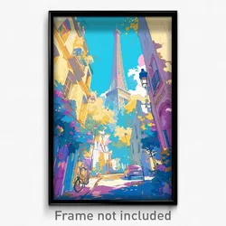 Art Poster - Homely Paris (Psychedelic Trippy Weird 11x17 Print)