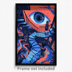 Art Poster - Interesting Jail (Psychedelic Trippy Weird 11x17 Print)