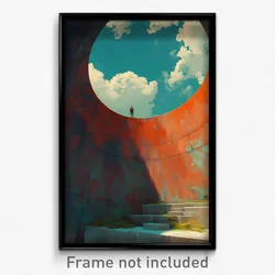 Art Poster - Realistic Silo (Psychedelic Trippy Weird 11x17 Print)