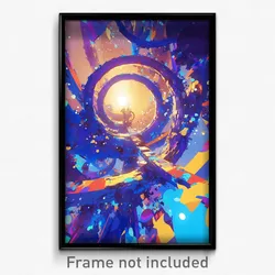 Art Poster - Candid Corridor (Psychedelic Trippy Weird 11x17 Print)
