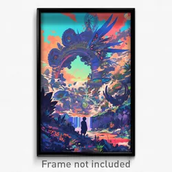 Art Poster - Tremendous Wheel (Psychedelic Trippy Weird 11x17 Print)