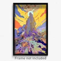 Art Poster - Long Nation (Psychedelic Trippy Weird 11x17 Print)