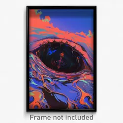 Art Poster - Dangerous Stream (Psychedelic Trippy Weird 11x17 Print)