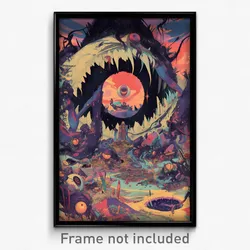 Art Poster - Frightening Arch (Psychedelic Trippy Weird 11x17 Print)