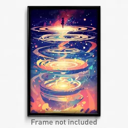 Art Poster - Circular Mount (Psychedelic Trippy Weird 11x17 Print)