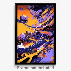Art Poster - Gray Furnace (Psychedelic Trippy Weird 11x17 Print)