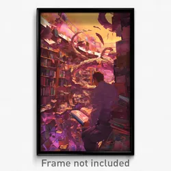 Art Poster - Remarkable Comic Book Store (Psychedelic Trippy Weird 11x17 Print)