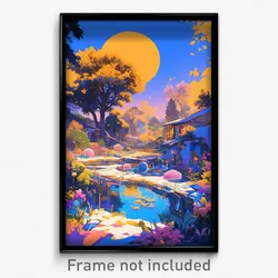 Art Poster - Terrific Yard (Psychedelic Trippy Weird 11x17 Print)