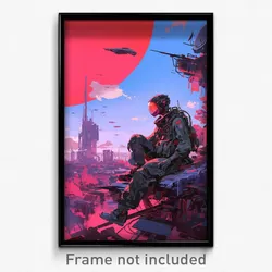 Art Poster - Normal Mars (Psychedelic Trippy Weird 11x17 Print)