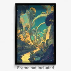 Art Poster - Remarkable Thoroughfare (Psychedelic Trippy Weird 11x17 Print)